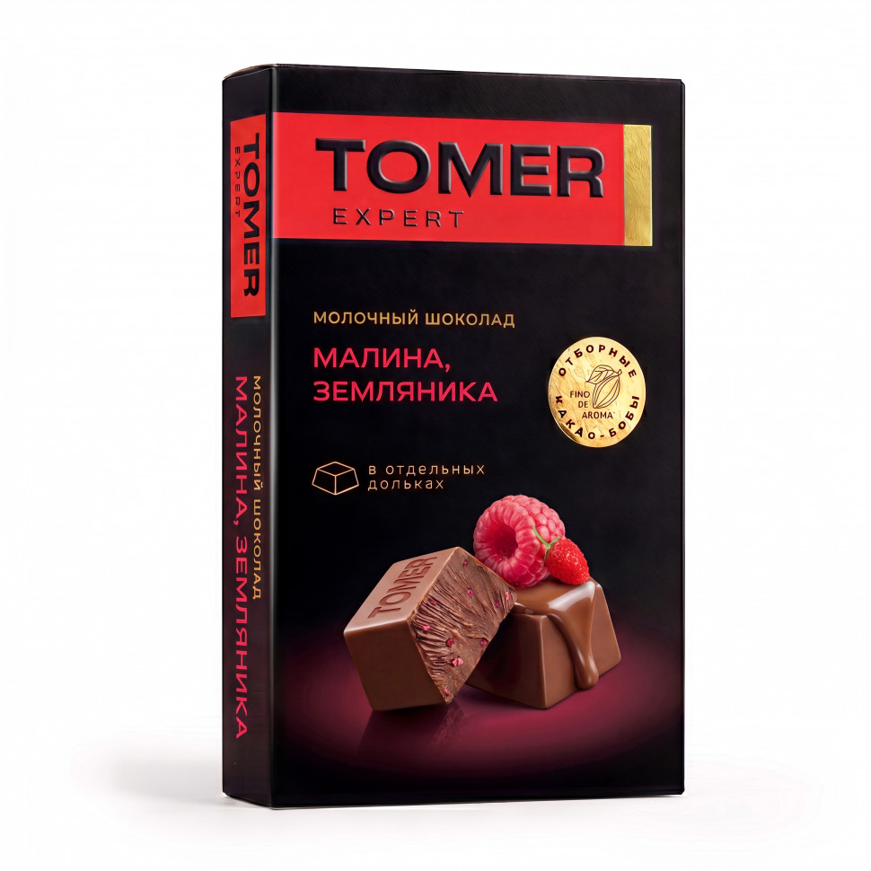  Фабрика Томер   Молочный шоколад Малина-Земляника, 90г  в Туймазы