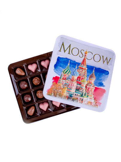  TM LORD Конфеты шоколадны MOSCOW(металлическая коробка)195г) в Туймазы
